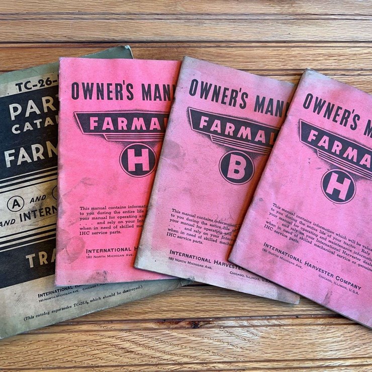 (4) IHC Tractor Manuals