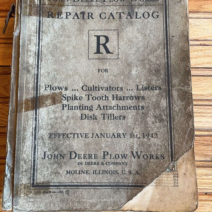 1942 John Deere Plow Works Repair Catalog