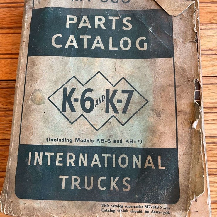 International K-6 + K-7 Trucks Parts Catalog