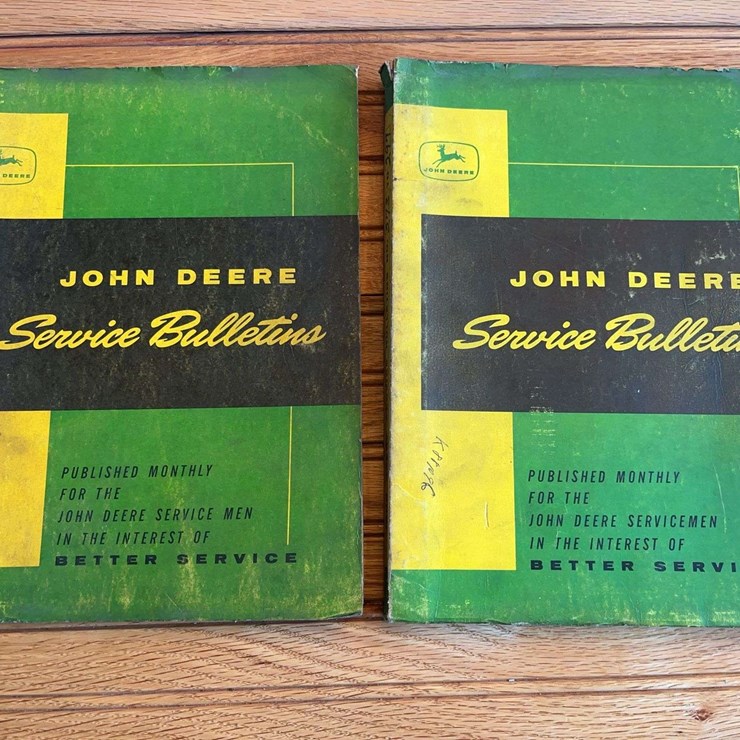 (2) John Deere Service Bulletins