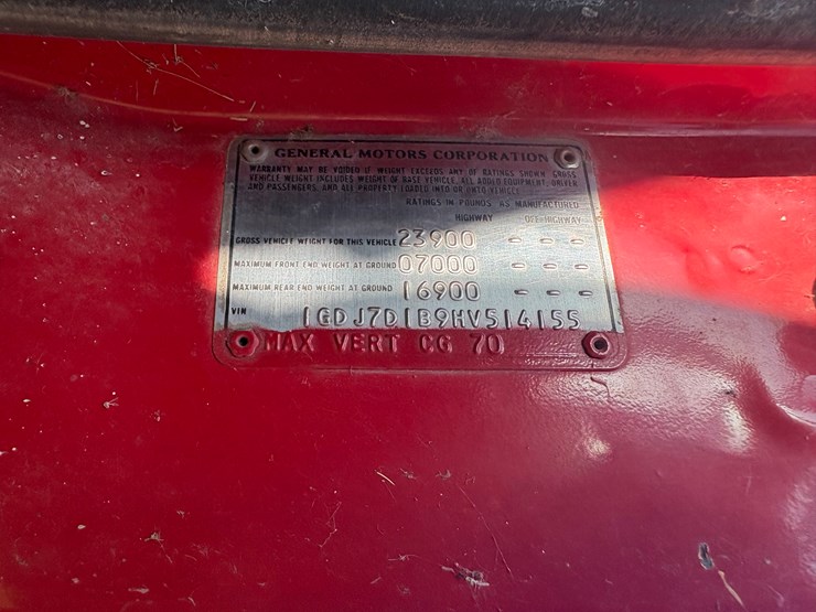 #89-•-#25029-•-inop-1987-gmc-c7-t/a-flat-bed-truck-vin:-1gdj7d1b9hv514155-image-50