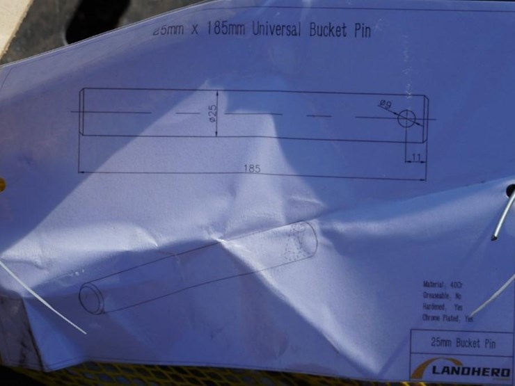 #4055-•-unused-2024-landhero-25mm-universal-bucket-pin-image-1