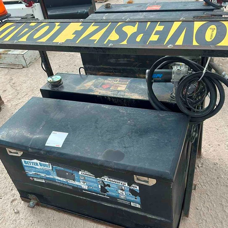 100 GAL FUEL TANK W/PUMP TOOLBOX COMBO