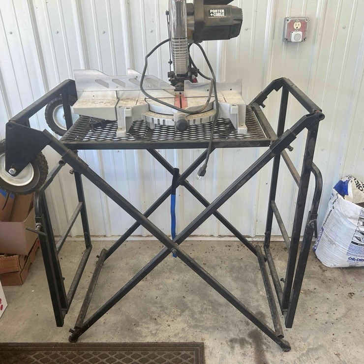 Porter Cable Miter Saw and Lee Portable Stand