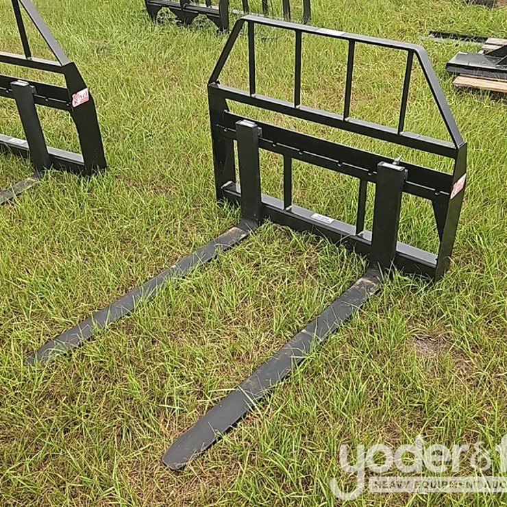 Unused Kivel 48" Pallet Forks to suit Skidsteer. 3500lb
