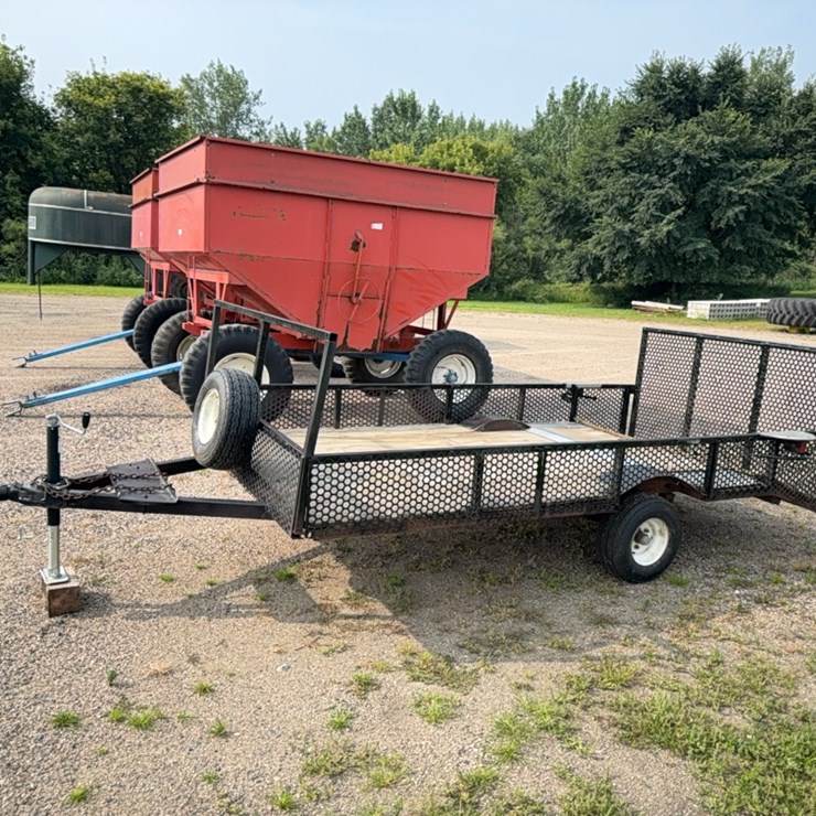 Homemade 2 Wheel Utility Trailer w/ Ramp, Approximately 6’ x 11’, **No Title**