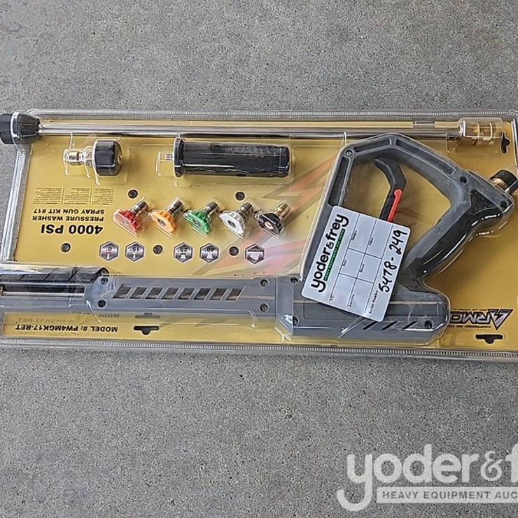 Unused Armor 4000 PSI Universal 9 pc Pressure Washer Replacement Wand, Gun Kit