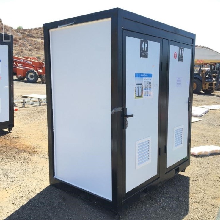 UNUSED DOUBLE STALL PORTABLE BATHROOM