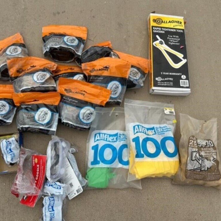 Wire Tightners, tightning tool, ear tags, goggles