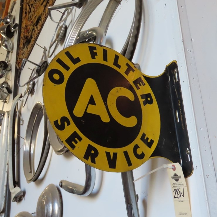 AC Oil Filters Flange Sign
