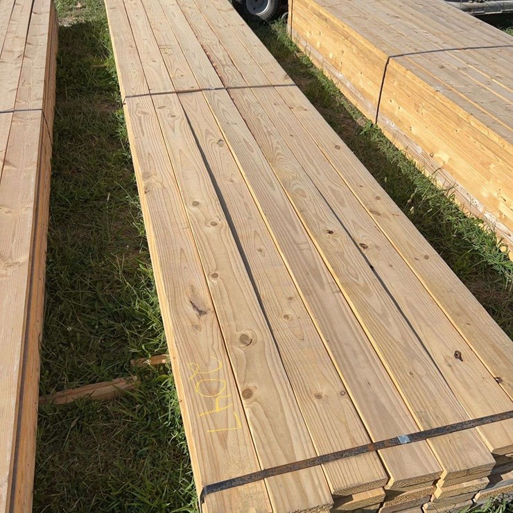 49 boards of 2"x6"x16' #2 white wood lumber, (Bidding is by the board, not the stack)