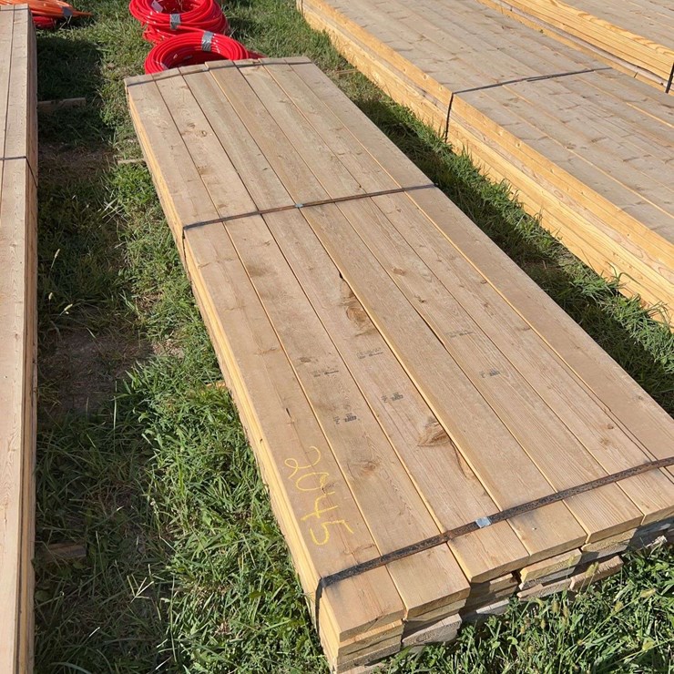 49 boards of 2"x6"x10' #2 white wood lumber, (Bidding is by the board, not the stack)
