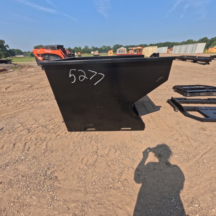 #5277 • 2 Yard Skid Steer Trash Hopper