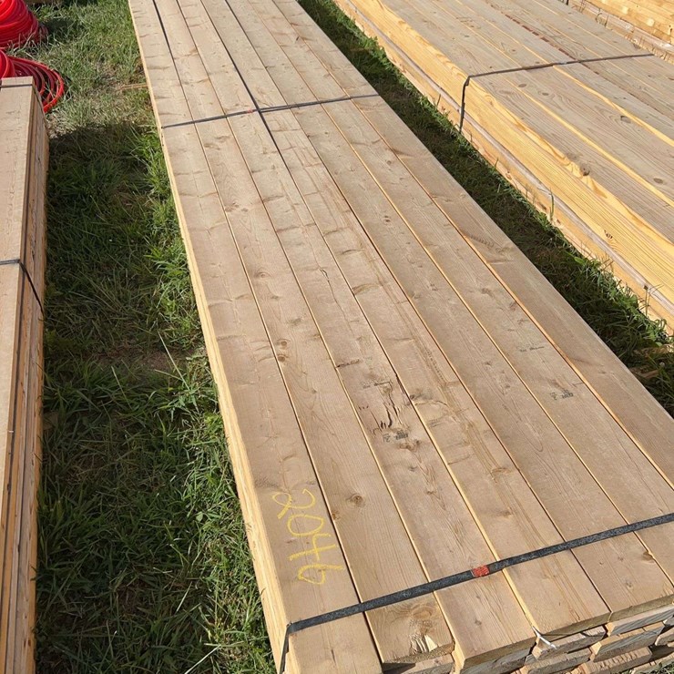 49 boards of 2"x6"x16' #2 white wood lumber, (Bidding is by the board, not the stack)