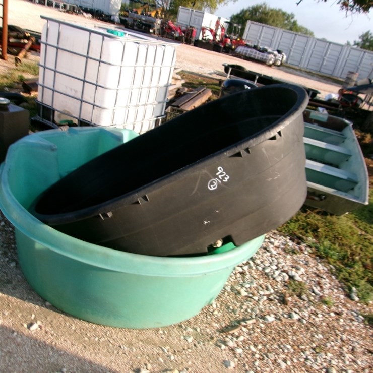 (2) WATER TUBS