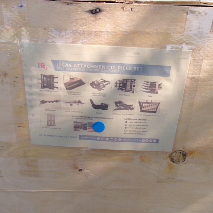 IR 11 PC ATTACHMENT SET F/ MINI EXCAVATOR
