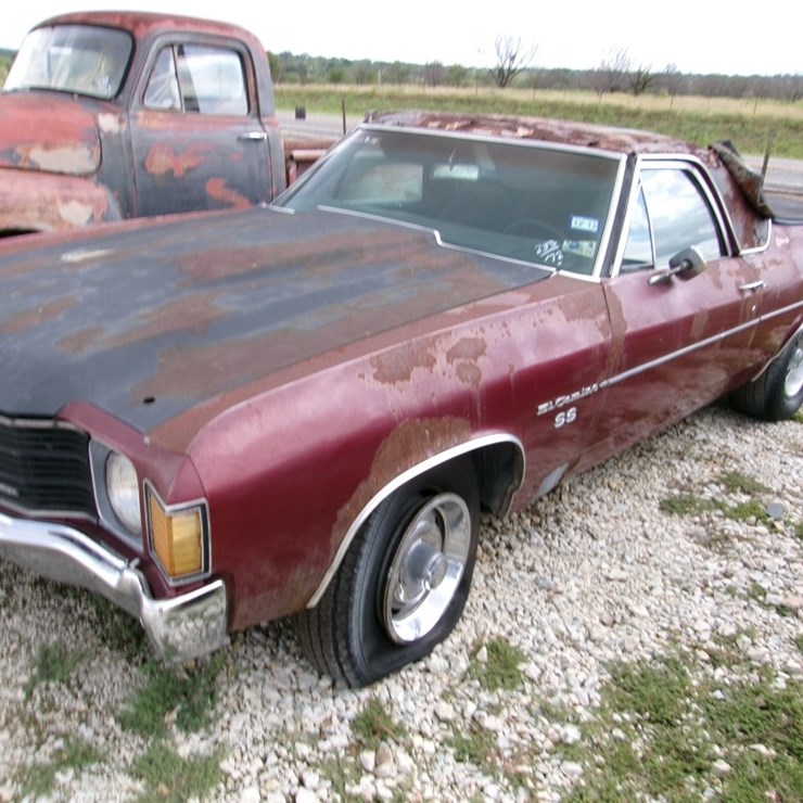 1972 CHEV EL CAMINO- NOT RUNNING- NO KEY