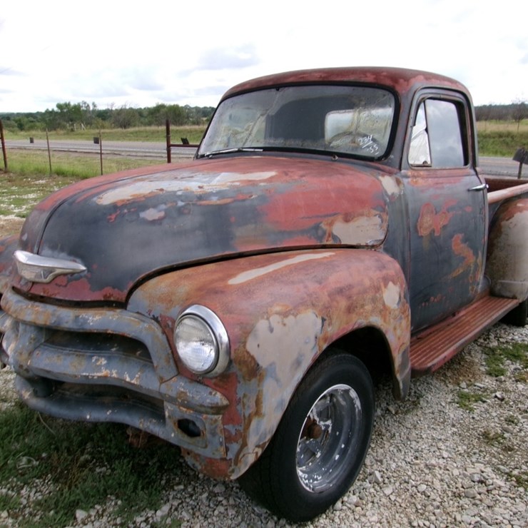 1955 CHEV STEP SIDE PU- NOT RUNNING- NO KEYS