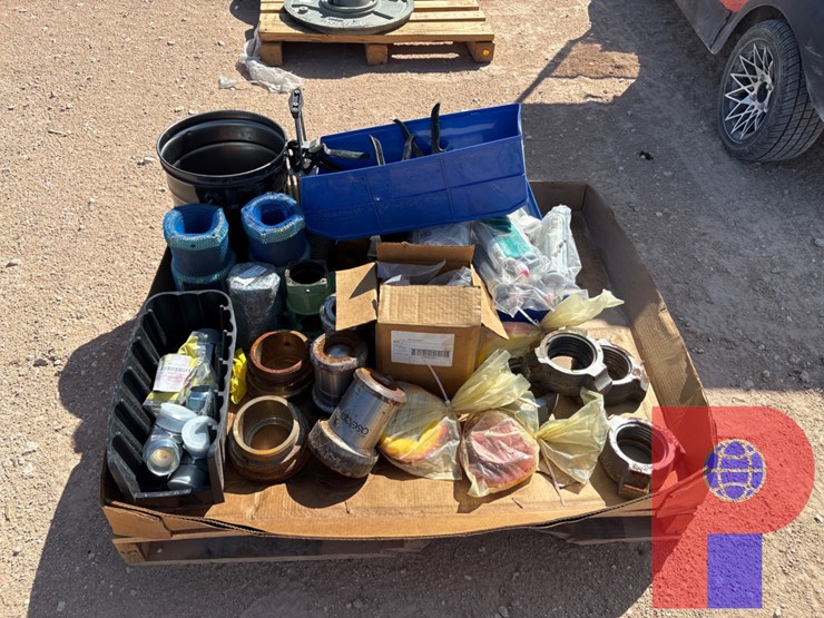 pallet-of-assorted-float-valve-parts-&-rema-goo-conveyor-belt-repair-materials-image-2