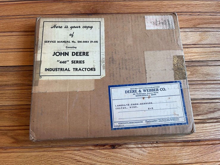 1958-john-deere-440-industrial-tractor-service-manual-image-1