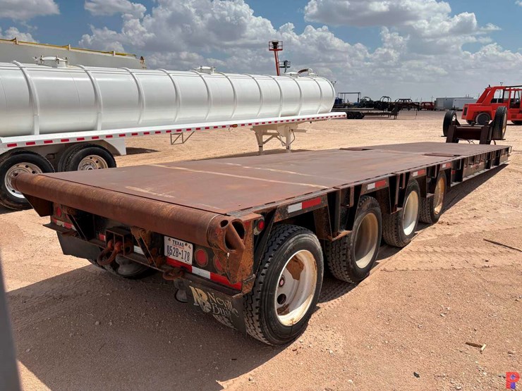 2008-nevi-43’-x-8’,-,lowboy-trailer,-4-axles-w/rolling-tail-board-image-2