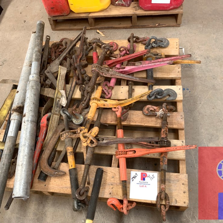 PALLET OF BOOMERS AND (2) BREAKER BARS