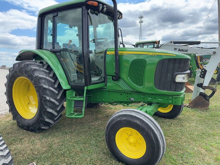john-deere-6420-tractor,-2wd,-4,241-hours,-2-remotes,-540pto-image-1
