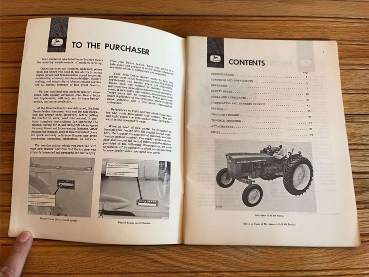 john-deere-1020-tractor-operator's-manual-image-3
