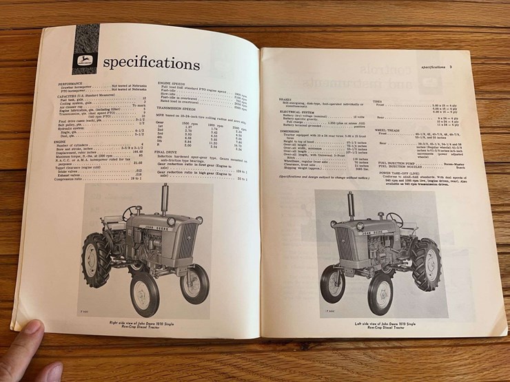john-deere-1010-diesel-tractor-operator's-manual-image-3
