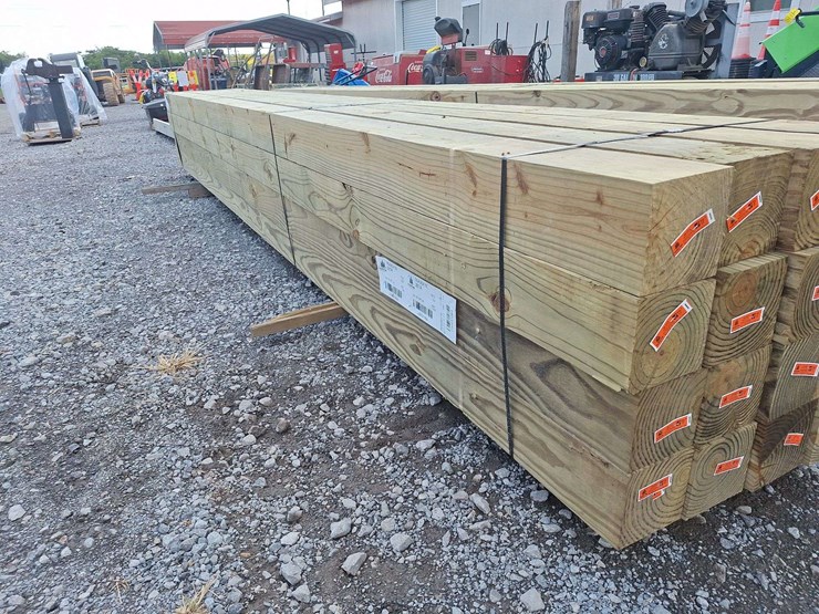 qty-(16)-unused-6x6x16-pressure-treated-posts-image-1