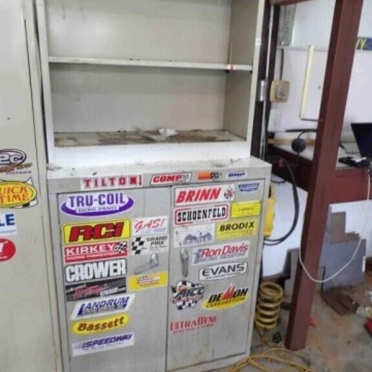 Metal Shop Shelf AND Cabinet