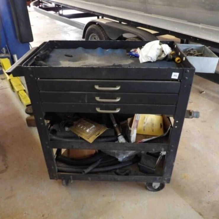 Rolling Shop Cart w/ Drawers