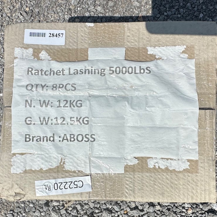 #28453 • LOT OF (8) RATCHET STRAPS