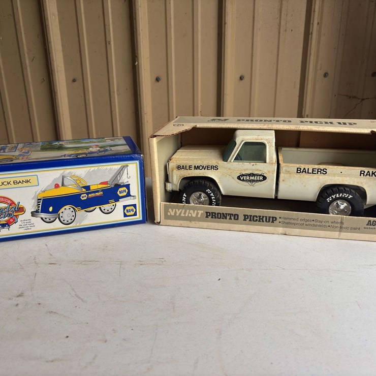 (2) Vermeer Truck and Napa Pedal Car Toy NIB