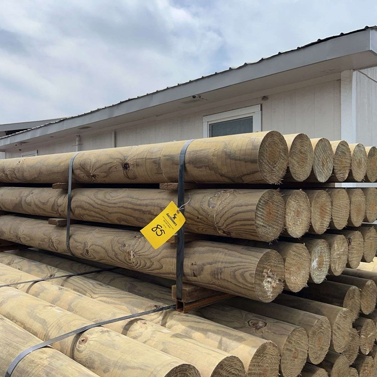 QTY (21) UNUSED 6"X8' PERFECT POSTS