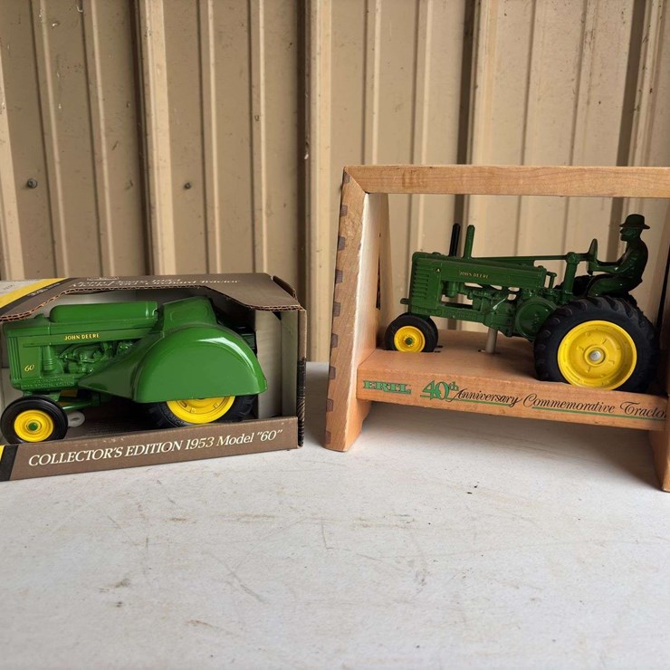 (2) 1/16 John Deere Model 60 Orchard and Model A NIB Ertl
