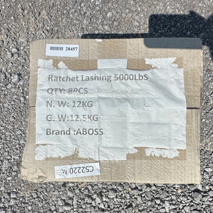 #28457 • LOT OF (8) RATCHET STRAPS