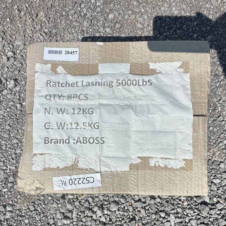#28458 • LOT OF (8) RATCHET STRAPS