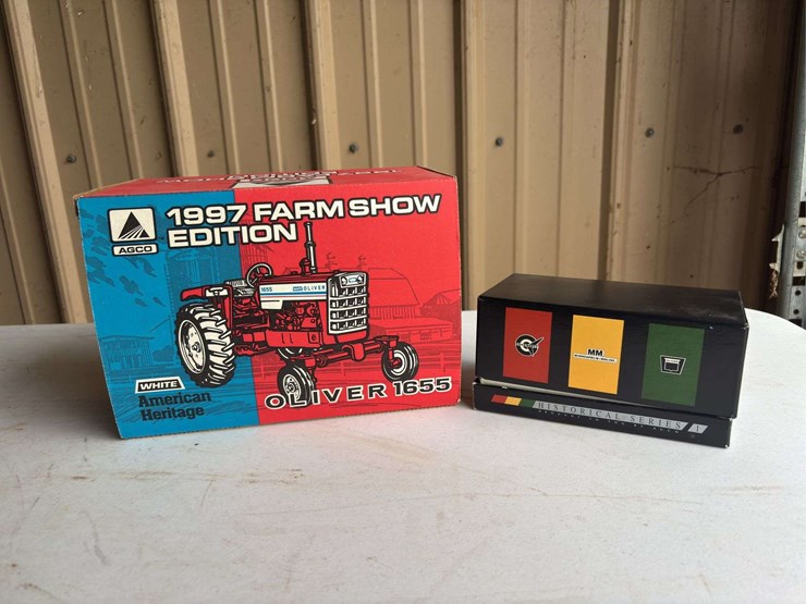 (2)-1/16-heritage-oliver-1655-+-1/64-agco-historical-set-nib-ertl-image-1