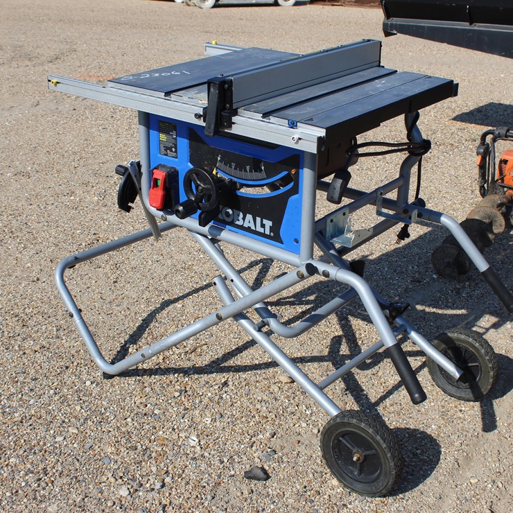 #3492 • KOBALT K10152 TABLE SAW, ELECTRIC WHEEL MTD