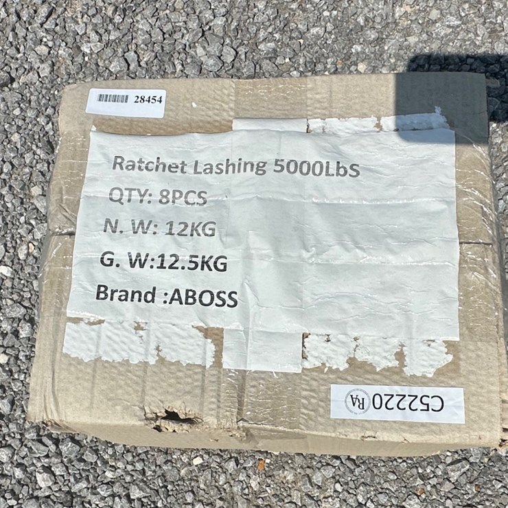 #28454 • LOT OF (8) RATCHET STRAPS