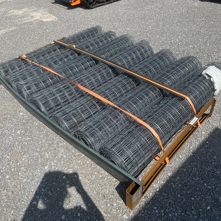 #28445 • LOT OF (7) ROLLS OF GALVANIZED FENCE