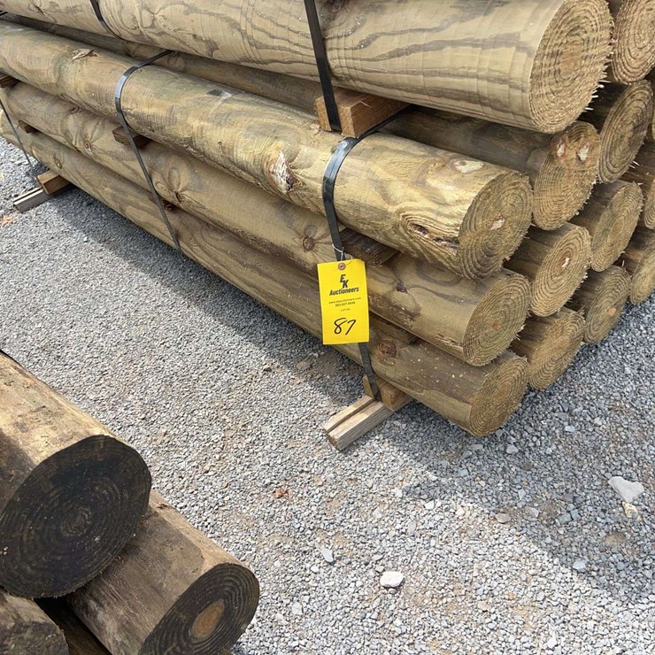 QTY (21) UNUSED 6"X8' PERFECT POSTS