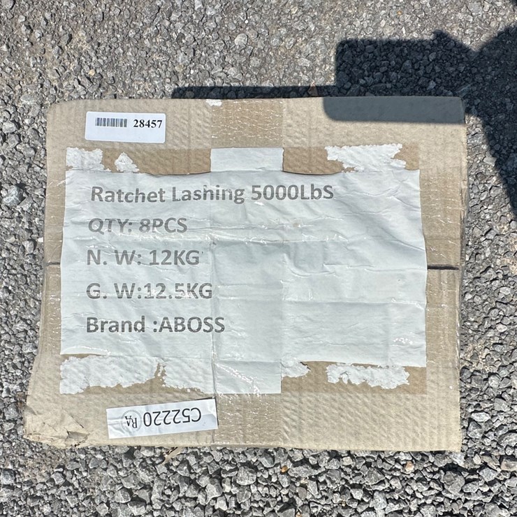 #28456 • LOT OF (8) RATCHET STRAPS