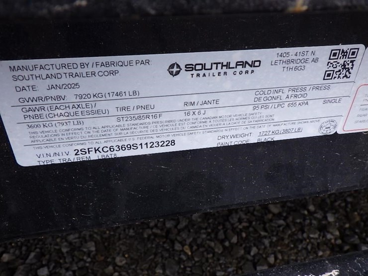 2025-southland-lbat8-23'-t/a-tilt-deck-trailer-image-21