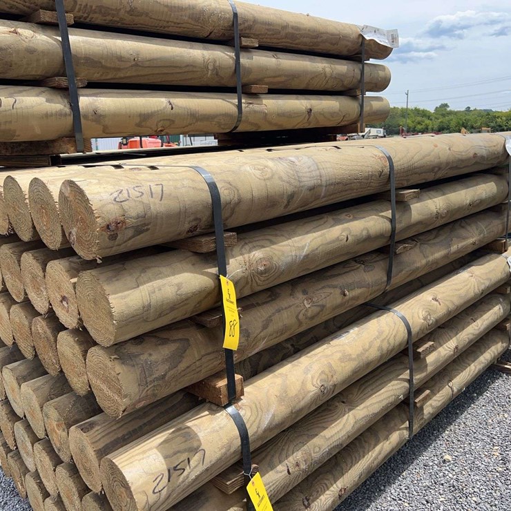 QTY (21) UNUSED 6"X8' PERFECT POSTS
