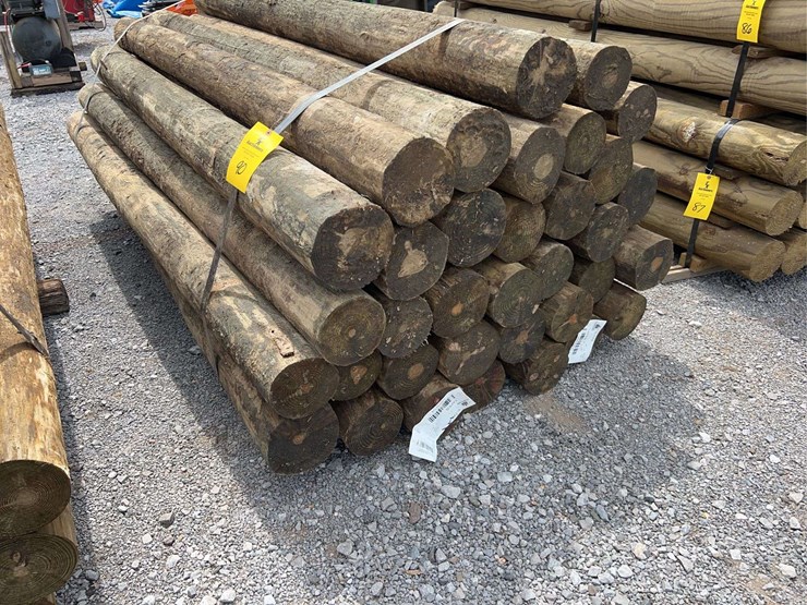 qty-(35)-unused-6-7"x8'-tapered-pressure-treated-posts-image-3