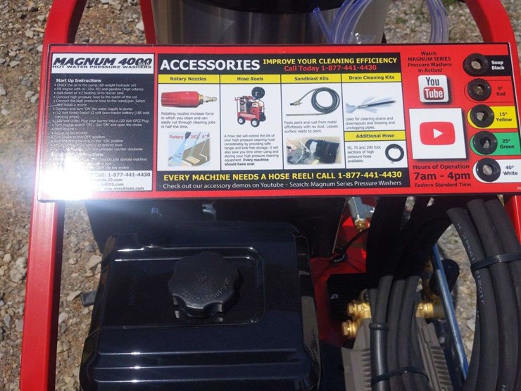 unused-magnum-4000-gold-hot-water-pressure-washer-image-2