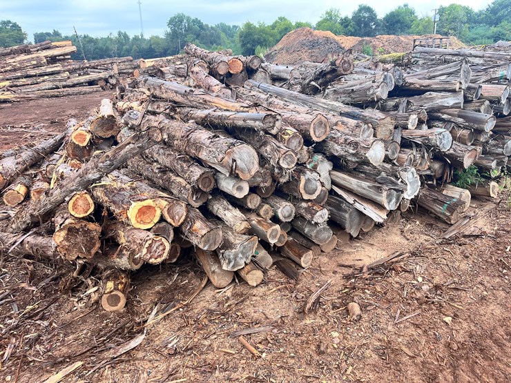 #1039-•-7’-round-cedar-posts-4-6”-tops-(100-pcs.)-image-1