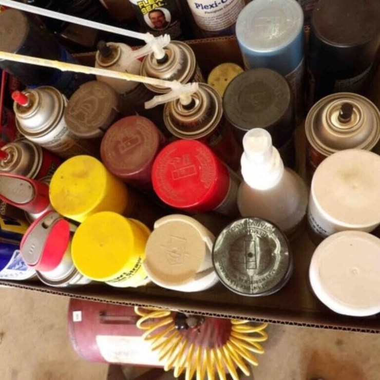 Paint, WD-40, Foam Fill